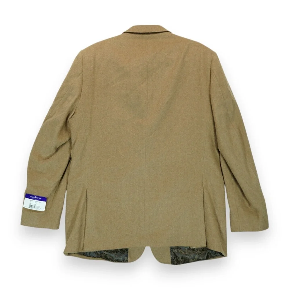 NWT The Savile Row Co London Cromwell‎ 100% Camel Hair Blazer Jacket Men's 44L